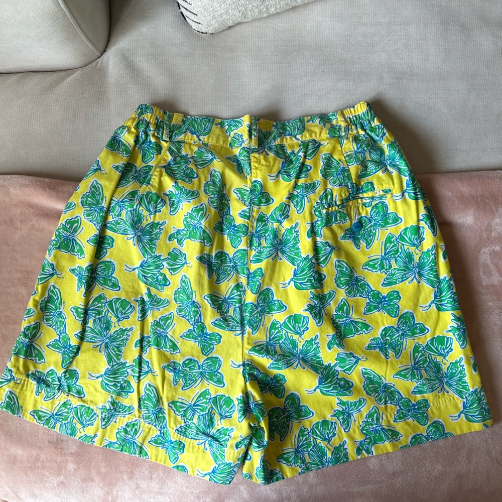 VINTAGE LILLY PULITZER BUTTERFLY PRINT SHORTS - Picture 9 of 9